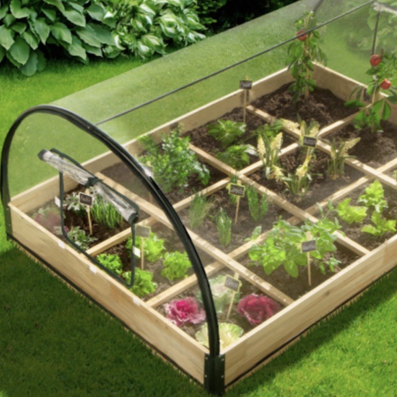 Carr Potager Mini Serre De Jardin Avec Ch Ssis Et Couverture De