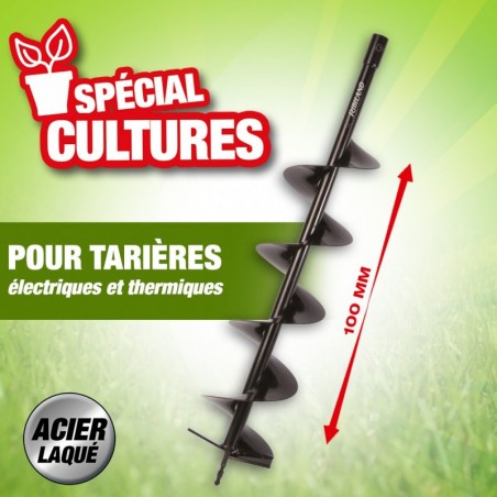 Mèche Pour Tarière Thermique - Ø 300 Mm - Longueur 80 Cm - Pour Trou De Plantation
