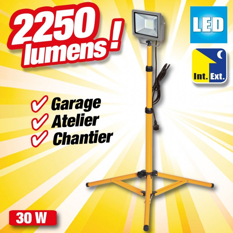30W Projecteur Chantier LED, Projecteurs pour Chantier(Remplacer