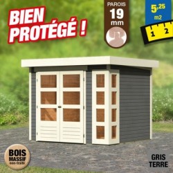 outiror Abri jardin Kerko3 gris terre 207601210023