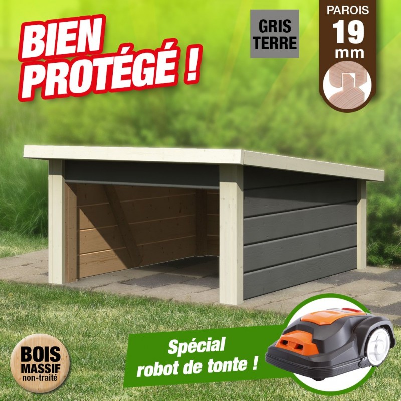 outiror Abri tondeuse robotisee2 gris terre 207601210041 outiror Abri tondeuse robotisee2 gris terre 207601210041