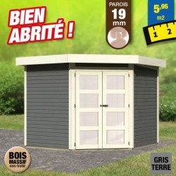 outiror Chalet de jardin gris terre Goldendorf5 207601210071