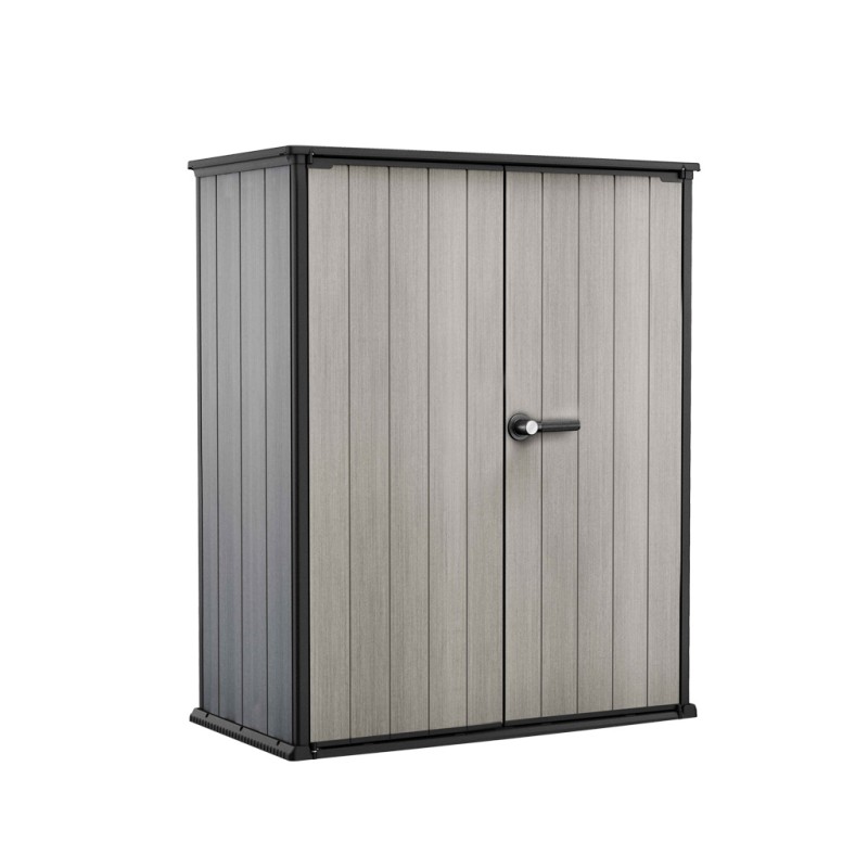 armoire jardin resine haute brossium ® 1400l gris