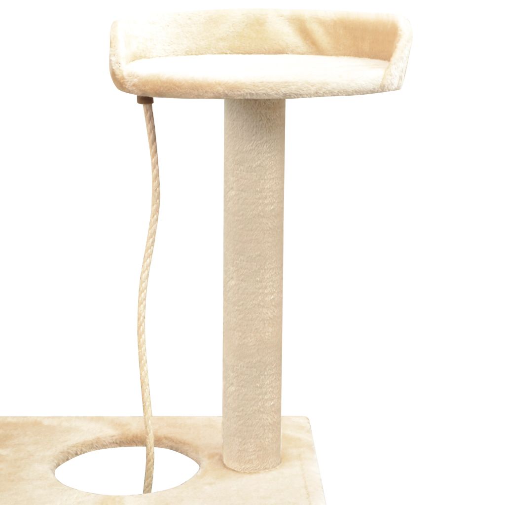 Arbre A Chat Avec Griffoirs En Sisal 150 Cm Beige Arbre A Chat Avec Griffoirs En Sisal 150 Cm Beige
