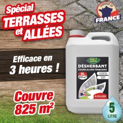 DESHERBANT PUISSANT COURS ALLEES TERRASSES ULTRA CONCENTRE 800 ML = 440 M²