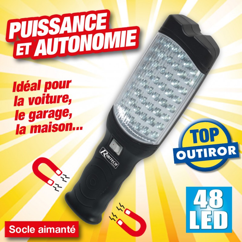 Lampe Baladeuse LED Rechargeable Sans Fil Lampe Torche Puissante