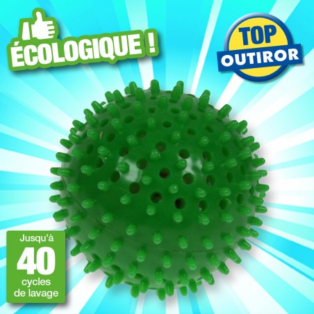 Boules de lavage écologiques avec perles de céramique et picots
