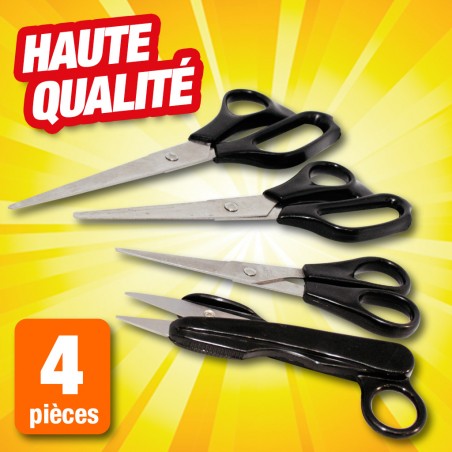 outiror : 4 ciseaux de couture et de decoupe haute qualite outiror : 4 ciseaux de couture et de decoupe haute qualite