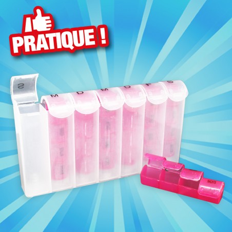 outiror : boite a pilules 7 jours plastique outiror : boite a pilules 7 jours plastique