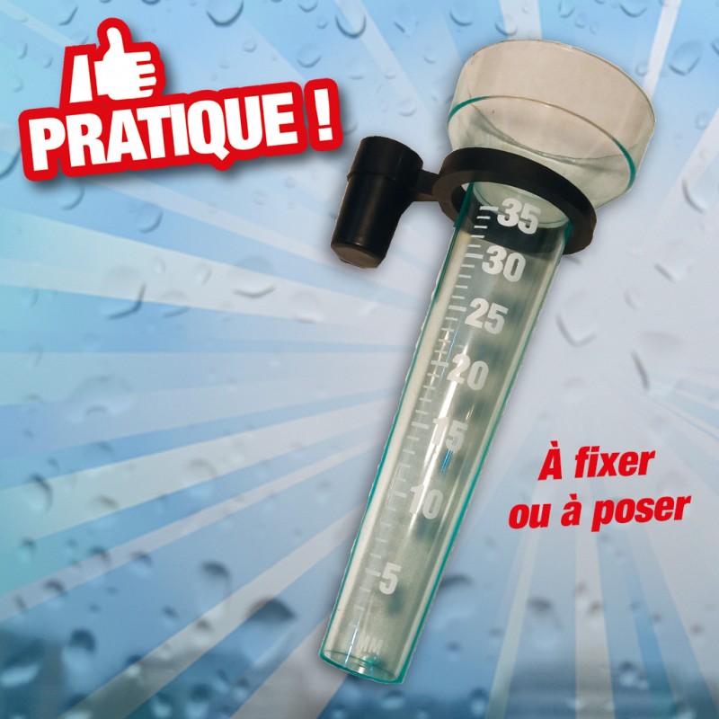 outiror : pluviometre pvc a fixer