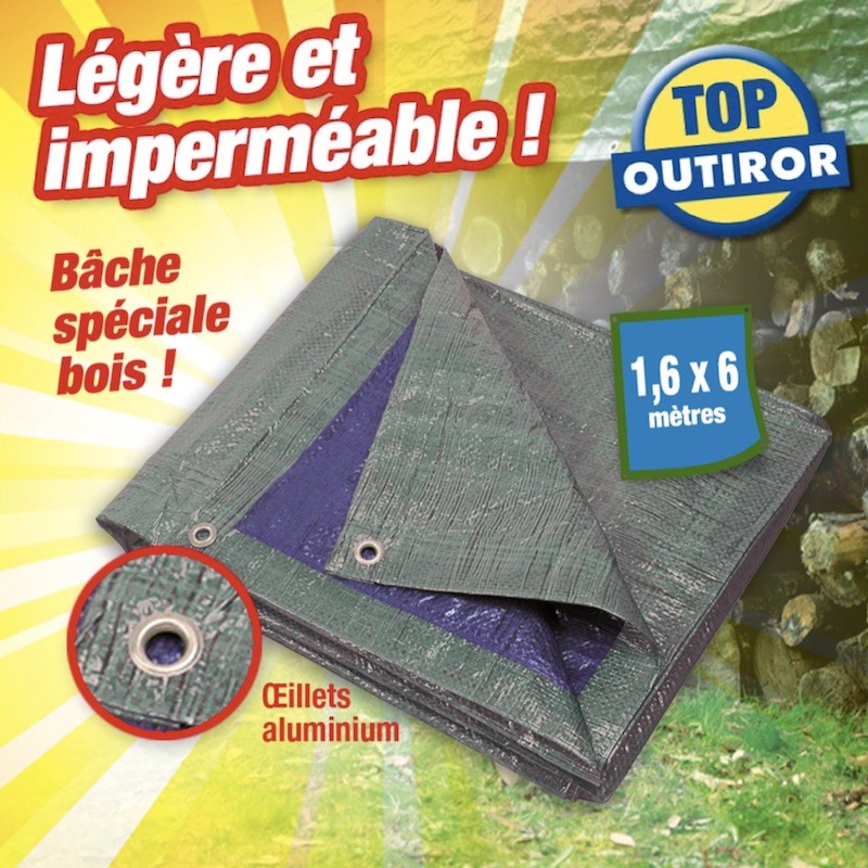 Bâche spéciale tas de bois et bûches Bâche spéciale tas de bois et bûches