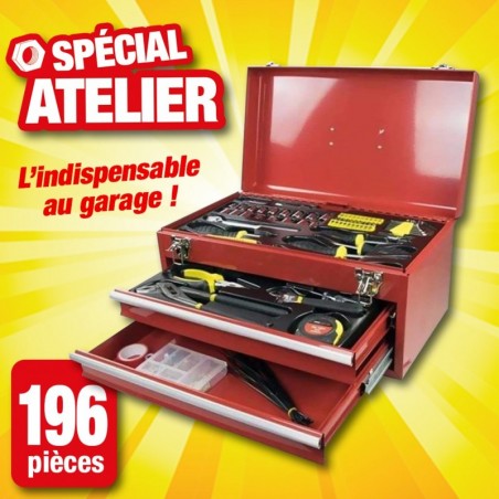 outiror boite a outils 196 pieces 75010180002 outiror boite a outils 196 pieces 75010180002