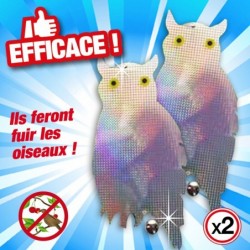 outiror hibou epouvantail reflechissant anti oiseaux 71010180004