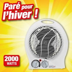 outiror radiateur soufflant 2000 watts 76010180007