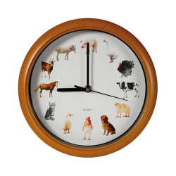 outiror - horloge murale motif animaux