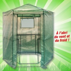 outiror - serre hexagonale 10x100x220cm