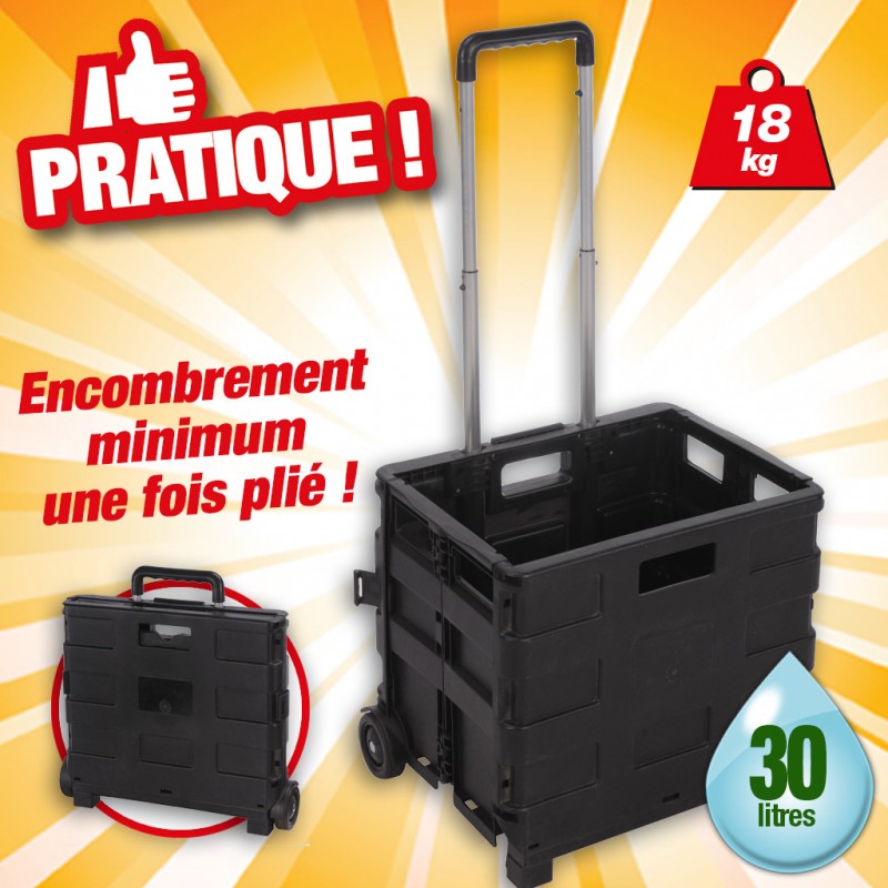 outiror - chariot caisson pliable 30l outiror - chariot caisson pliable 30l