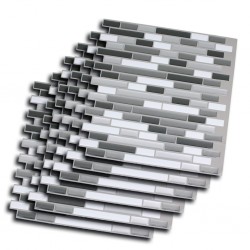 Outiror - Carrelage Adh 25x25cm - Gris Mosaic 02