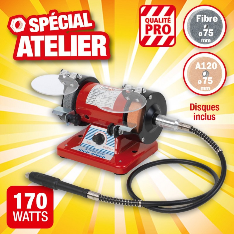 outiror-touret-a-meuler-pro-75mm-150w-avec-flexible-46002180309 outiror-touret-a-meuler-pro-75mm-150w-avec-flexible-46002180309