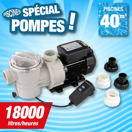 Outiror - Pompe Poolmax TP120 - 0-90 kw - 1-20 HP - Qmax 18.000 l/h Outiror - Pompe Poolmax TP120 - 0-90 kw - 1-20 HP - Qmax 18.000 l/h