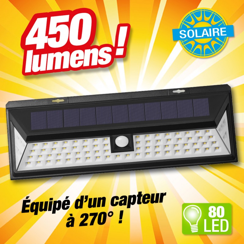 outiror - Projecteur solaire 80 LED - 1 outiror - Projecteur solaire 80 LED - 1
