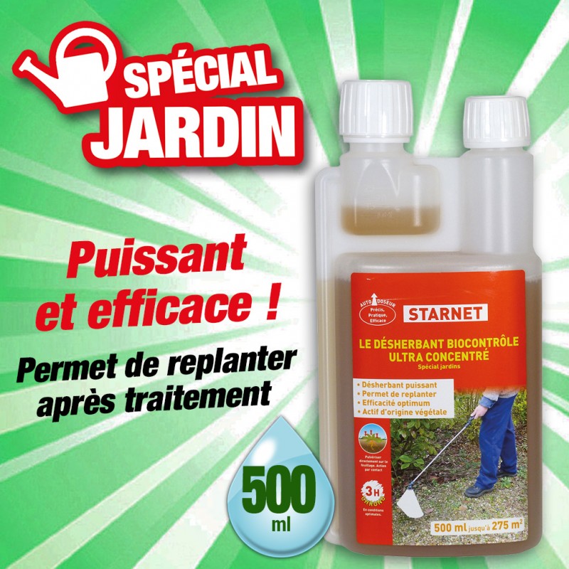 Outiror - Desherbant bio contrôle ultra concentre 500 ml, auto doseur Outiror - Desherbant bio contrôle ultra concentre 500 ml, auto doseur