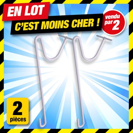 Outiror - Offre en lot : 2 lots de 2 CROCHETS SUSPENSION Outiror - Offre en lot : 2 lots de 2 CROCHETS SUSPENSION