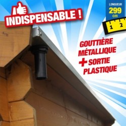 outiror Gouttiere abri jardin bois Soleil 9 4 m2 176009190029
