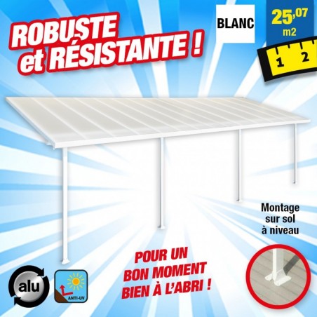 outiror Toit terrasse alu polycarbonate Feria 38 blanc 176009190057 outiror Toit terrasse alu polycarbonate Feria 38 blanc 176009190057