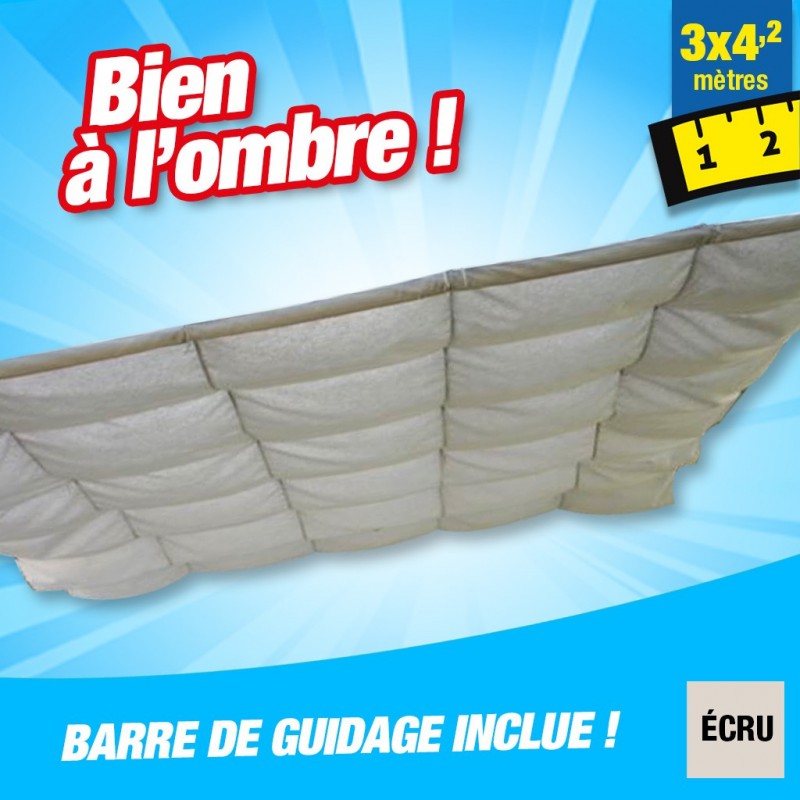 outiror Toile ombrage CouvTerrasse 3x4 2m ecru 176009190081 outiror Toile ombrage CouvTerrasse 3x4 2m ecru 176009190081