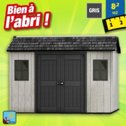 outiror Abri en resine BROSSIUM 8 02 m2 176009190127