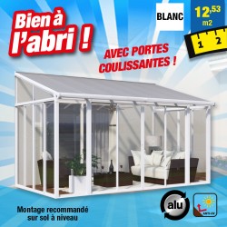 outiror Jardin hiver ferme alu 12 53m2 blanc 176009190078
