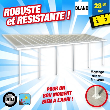 outiror Toit terrasse alu polycarbonate Feria 310 blanc 176009190073 outiror Toit terrasse alu polycarbonate Feria 310 blanc 176009190073