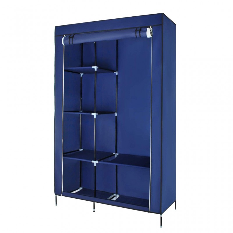 Armoire penderie tissu Bleu