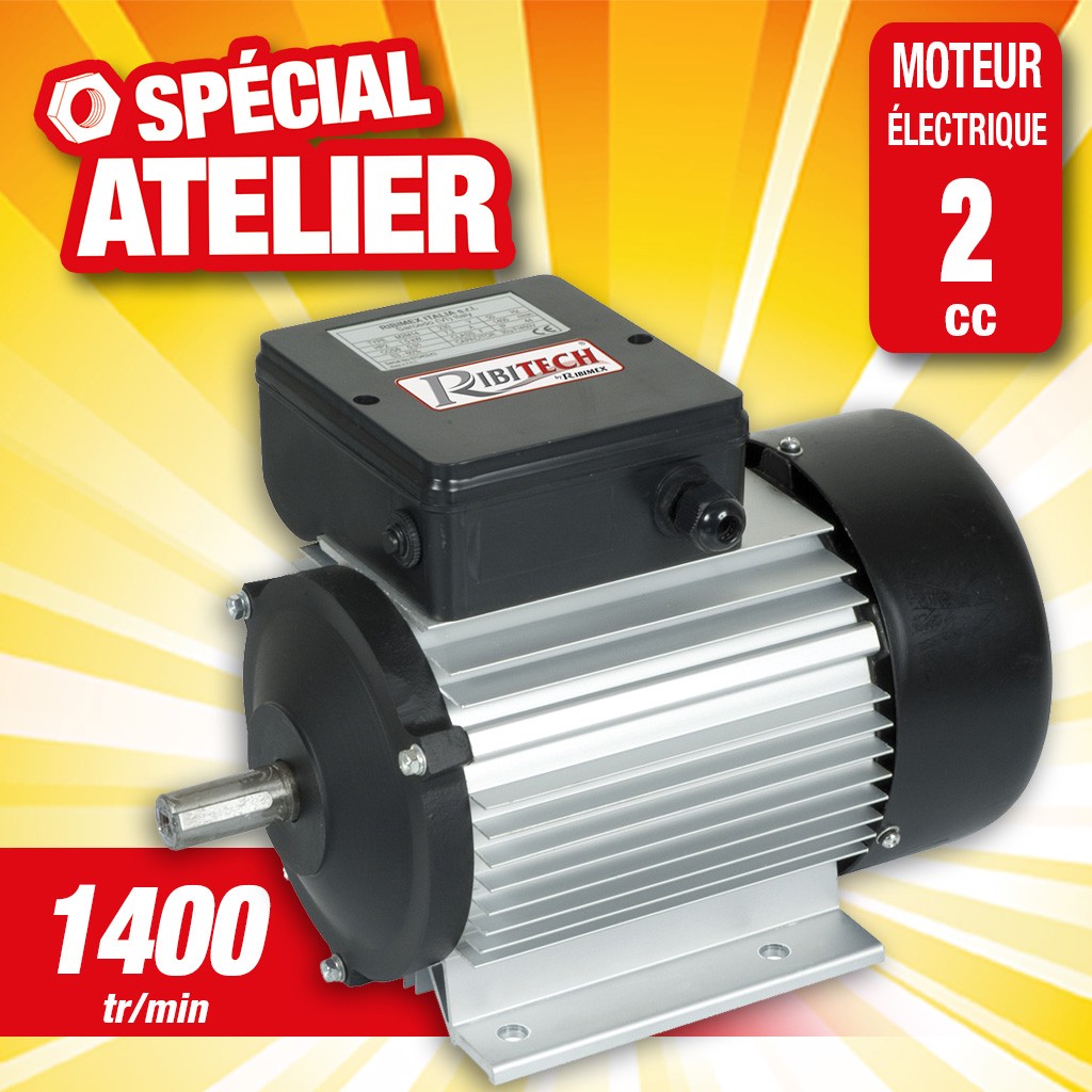 HTTPS: OUTIROR.COM IMG P 1 0 1 0 8 10108.JPG Ribiland - Moteur &eacute;lectrique 2 CV mono - M2M14