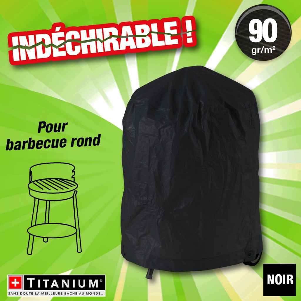 HTTPS: OUTIROR.COM IMG P 1 5 2 2 2 15222.JPG Housse de protection pour barbecue rond - Noir