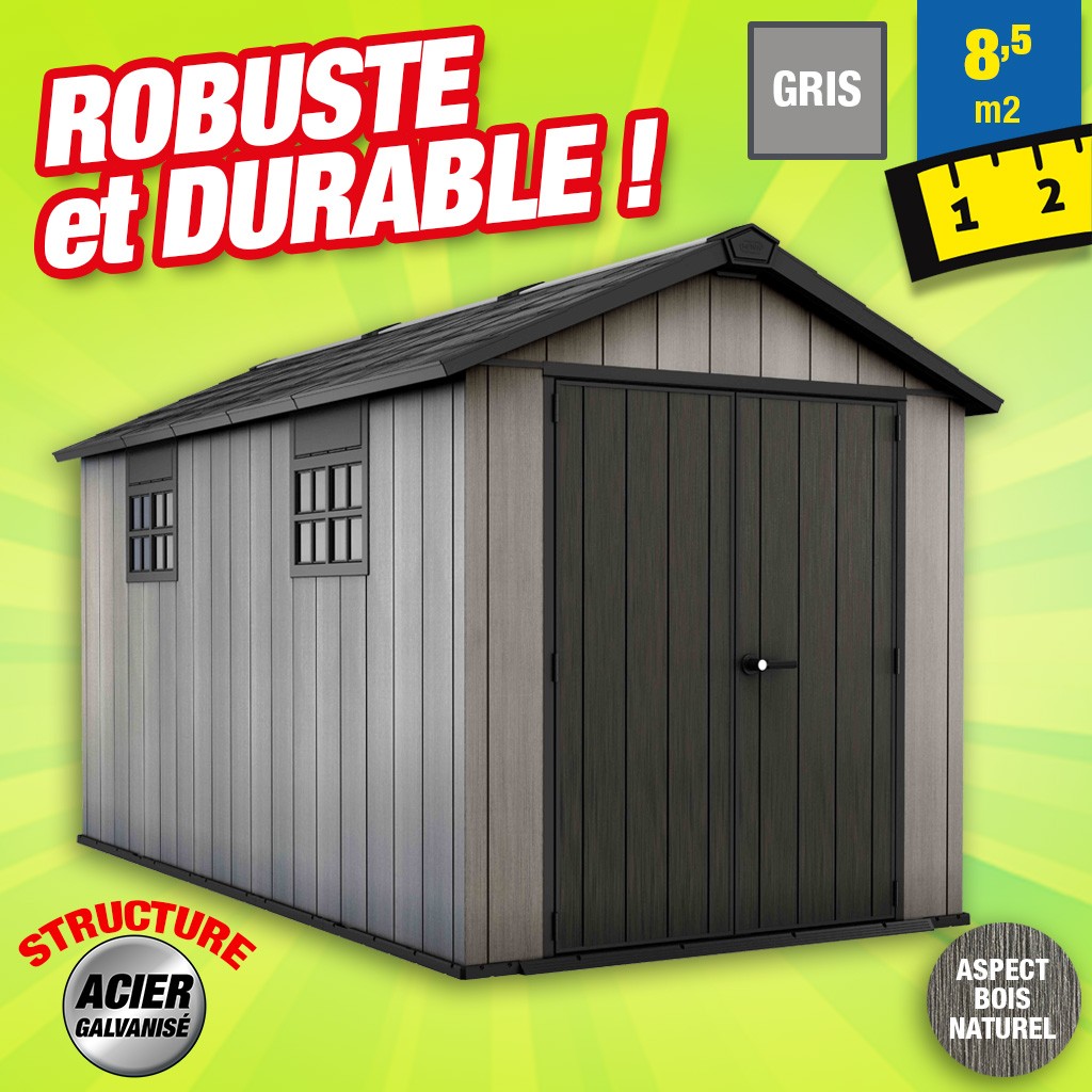Chal&ecirc;t-Jardin Abri de jardin en r&eacute;sine Brossium 7513 - 9,5 m&sup2;