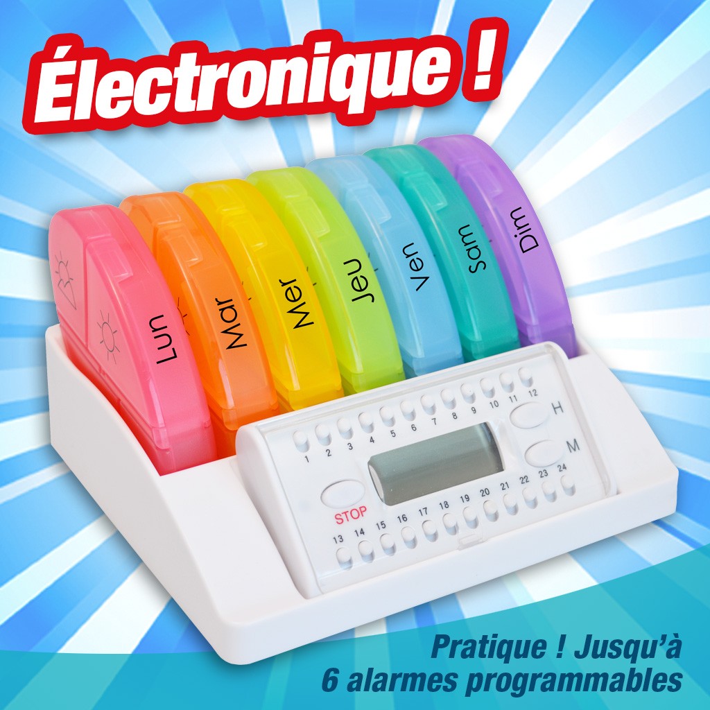 HESTEC - 25506 - Pilulier Electronique Portable