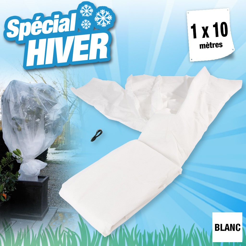 HTTPS: OUTIROR.COM IMG P 5 9 6 3 5963.JPG Nature - Couverture polaire d'hiver 30 g/m&sup2; Blanc 1x10 m Blanc