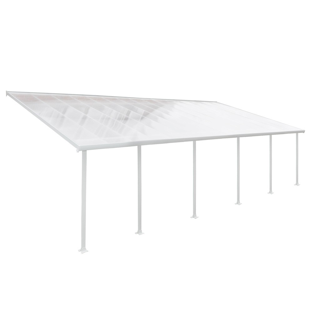 HTTPS: OUTIROR.COM IMG P 9 3 0 0 9300.JPG Toit-terrasse alu & polycarbonate - Feria 410 - blanc 