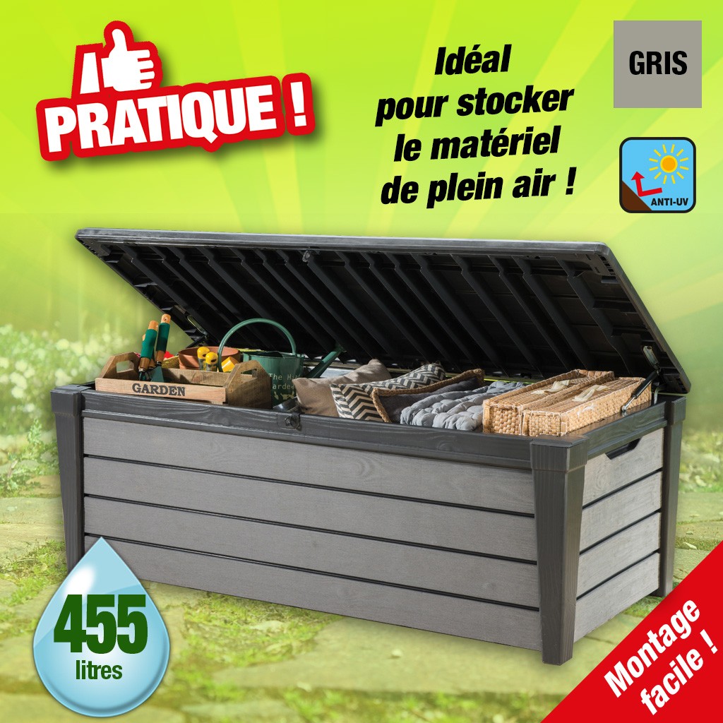 HTTPS: OUTIROR.COM IMG P 9 4 3 2 9432.JPG Coffre de rangement de jardin Brossium