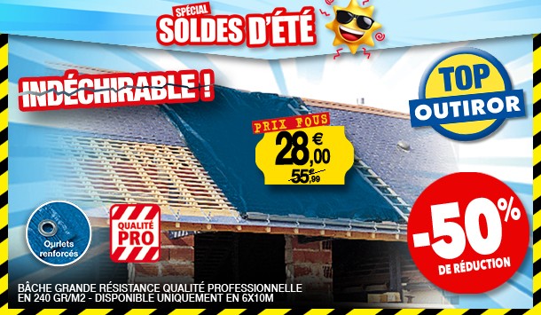 bache bleue