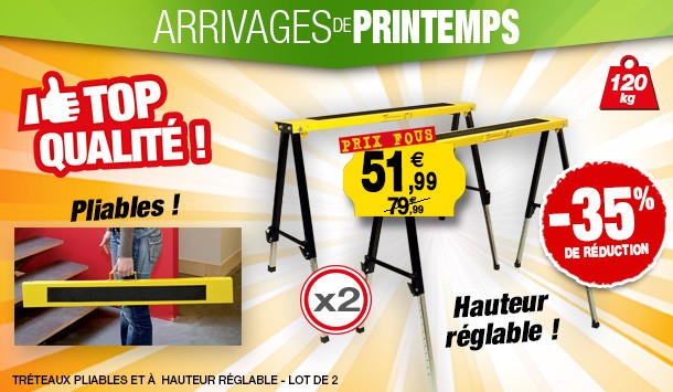 Lot 2 tréteaux